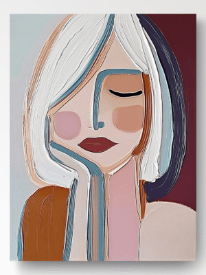 Abstract Painting "Fragments de Silence”