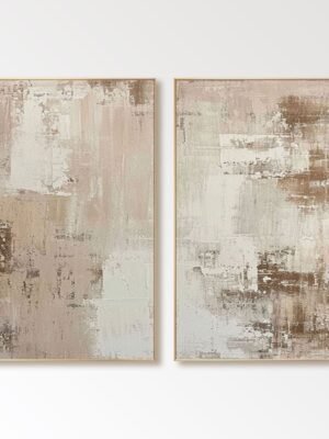 Wabi Sabi Abstract Painting "Structured Harmony"