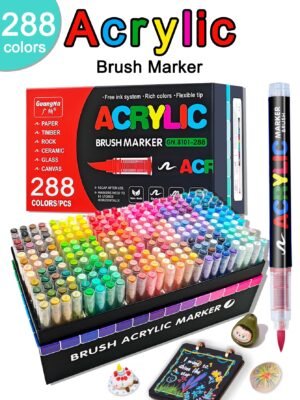 GuangNa Acrylic Markers – 288 Colors Set