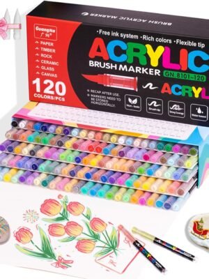 GuangNa Acrylic Markers – 120 Colors Set